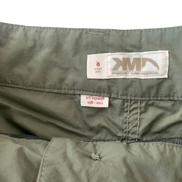 Mountain Khakis Relaxed Fit Low Rise Olive Green Hiking Shorts Sz 6 - Picture 3 of 5